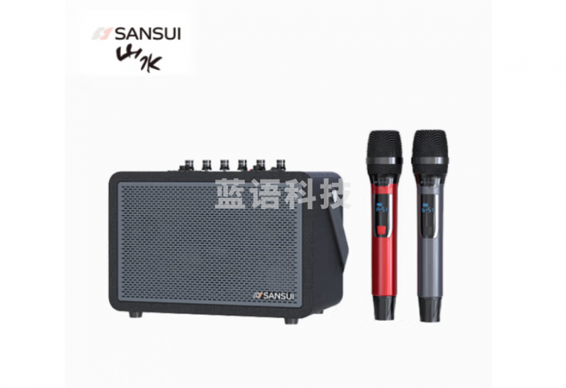 山水（SANSUI）E78便携式手提音箱广场舞音响音箱带KTV无线话筒小型直播k歌音响移动户外大功率声卡