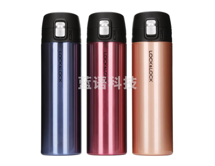 乐扣乐扣（LOCK&LOCK） 一键式轻薄不锈钢保温杯 LHC3220SPG 蓝色 500ml