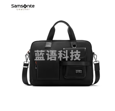Samsonite/新秀丽公文包男士时尚商务电脑包手提斜跨两用包 NQ2*09001 黑色