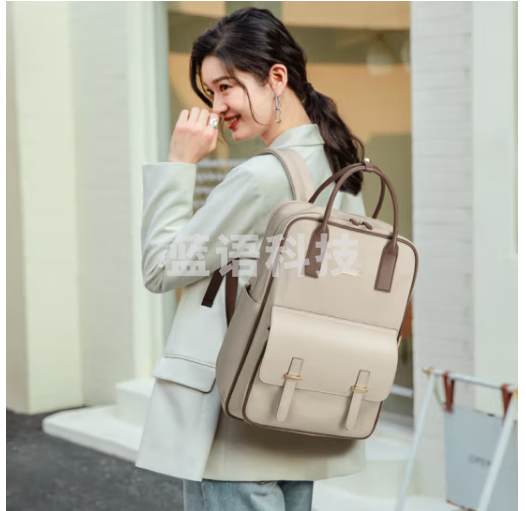 高尔夫（GOLF）双肩包女14/15英寸笔记本电脑包苹果华为大学生书包出差旅行背包