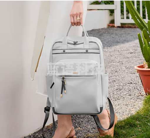 高尔夫（GOLF）双肩包女14/15.6英寸苹果笔记本电脑包商务出差旅行背包学生书包