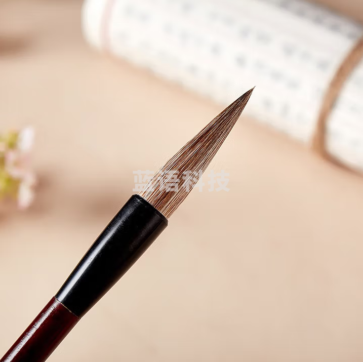 周虎臣 颜体正书楷书兼毫笔（中楷4.2cm） 毛笔文房四宝国画字帖练字笔墨纸砚大中小楷成人初学练习