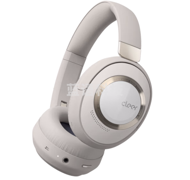cleer ALPHA 头戴式智能降噪耳机 自适应长续航商务通勤立体声无线蓝牙耳机 华为苹果安卓 沙白灰