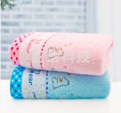 金号 无捻提缎绣毛巾5146 2条装