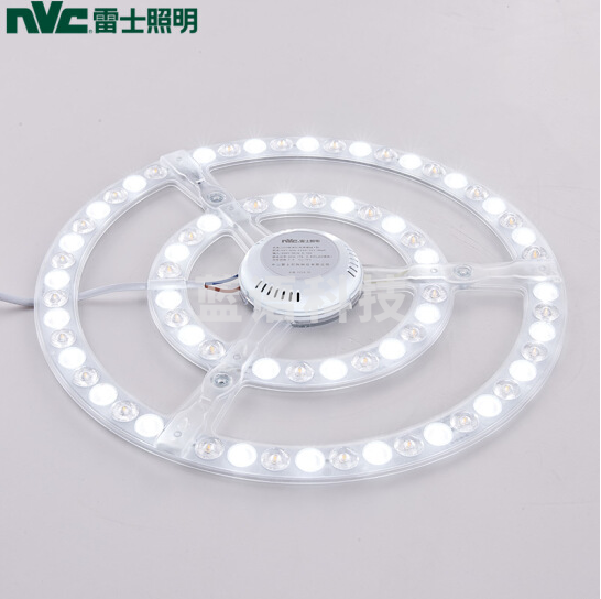 雷士照明（NVC）灯板灯盘LED光源模组吸顶灯卧室灯客厅灯光源改造板替换改装 24W双色光