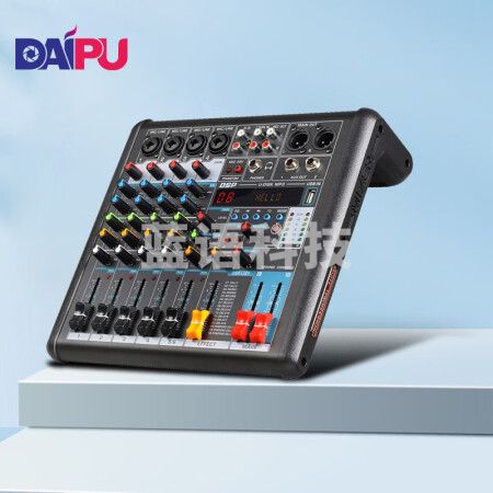戴浦(DAIPU)DP-MX6 6路专业调音台带MP3播放多路控制效果视频会议混响