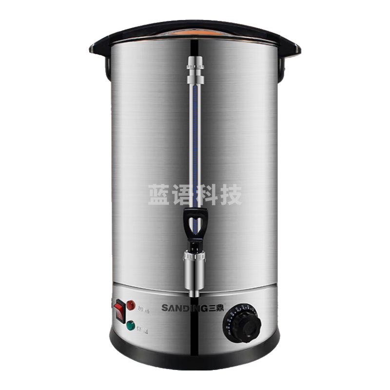 三鼎电热开水桶开水器商用烧水器奶茶店家用不锈钢双层保温热水桶大容量SD-35L