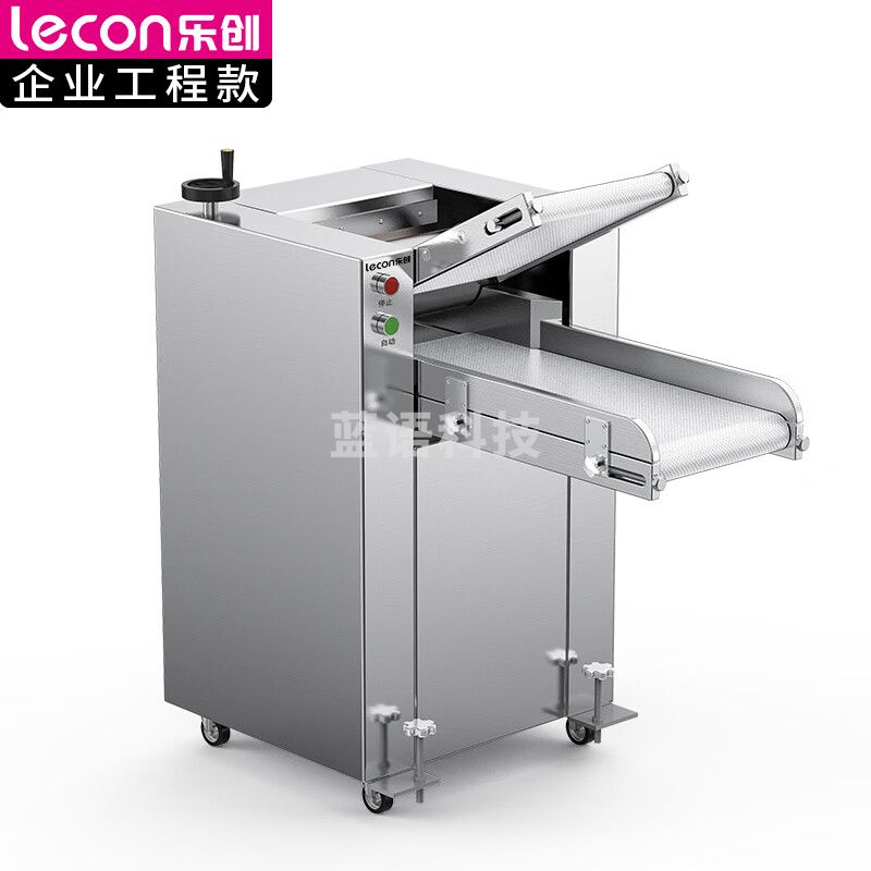 乐创（lecon）压面机商用 自动擀面皮机 201不锈钢压面辊 LC-J-YMZ350