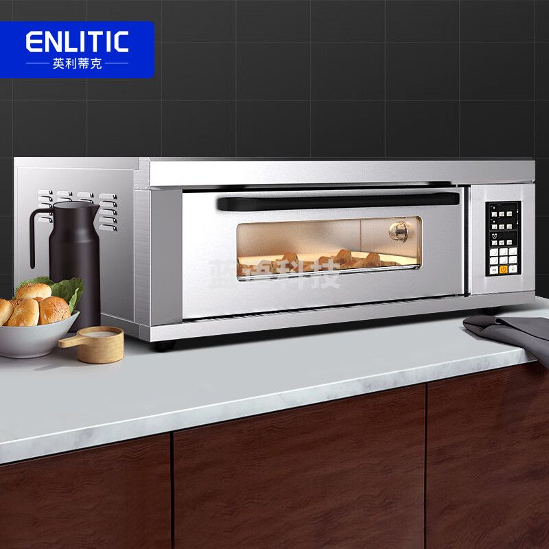 英利蒂克（Enlitic）一层二盘商用烤箱烤炉甜点蛋糕面包月饼披萨蛋挞电烤箱电脑款 WL-007