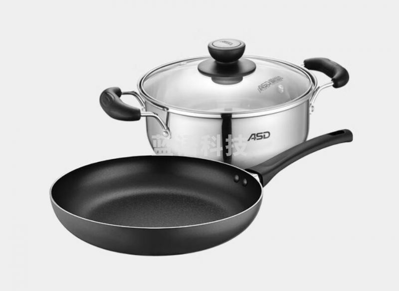 爱仕达（ASD）PH02B4TG-B聚味系列锅具两件套 煎锅汤锅