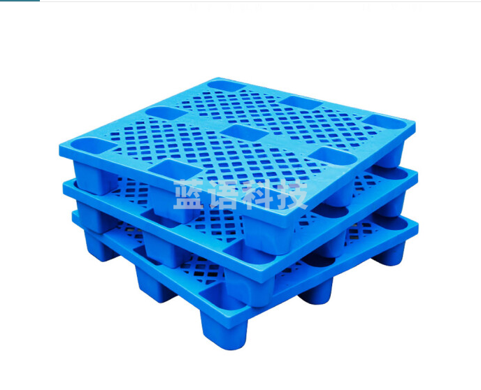 叉车托盘 九脚塑料仓库托盘栈板1000*800*140