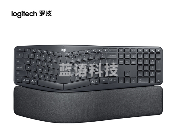 罗技（Logitech）ERGO K860 无线蓝牙键盘 多操作系统键盘 人体工学分体式键盘 多设备匹配办公键盘 K860黑色