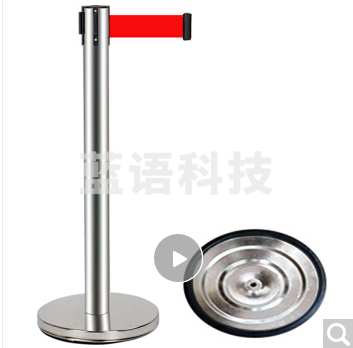 腾驰 不锈钢一米线栏杆 隔离带伸缩带 道路护栏围栏 安全警示带 加重不锈钢3米线