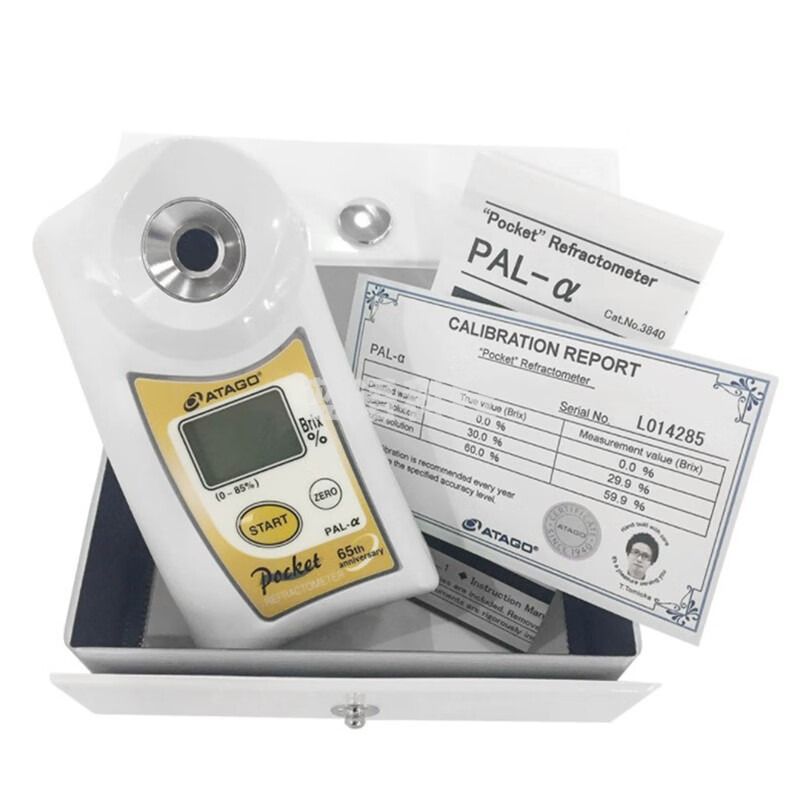爱拓pal-a 糖度计 高浓度测糖仪 ATAGO糖度测量果酱食品饮料糖分 PAL-α 0-85%