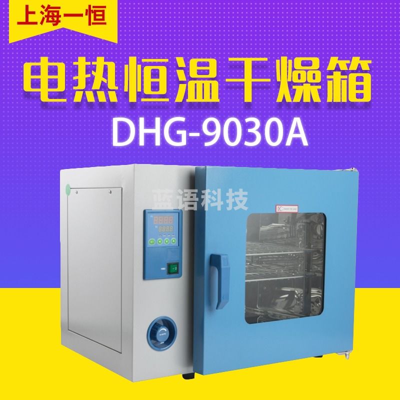 一恒DHG-9030A/9070A电热鼓风干燥箱实验恒温烤箱鼓风烘箱实验室 DHG-9030 镀锌铁胆