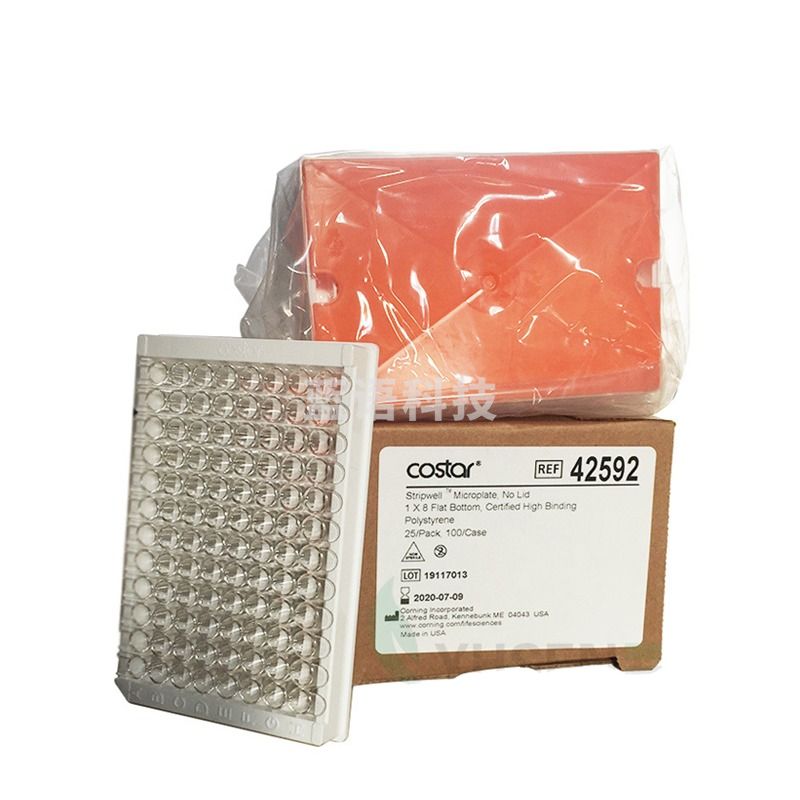 Corning康宁42592 96孔单条可拆酶标板Costar2592 25块/包 透明 25块/包