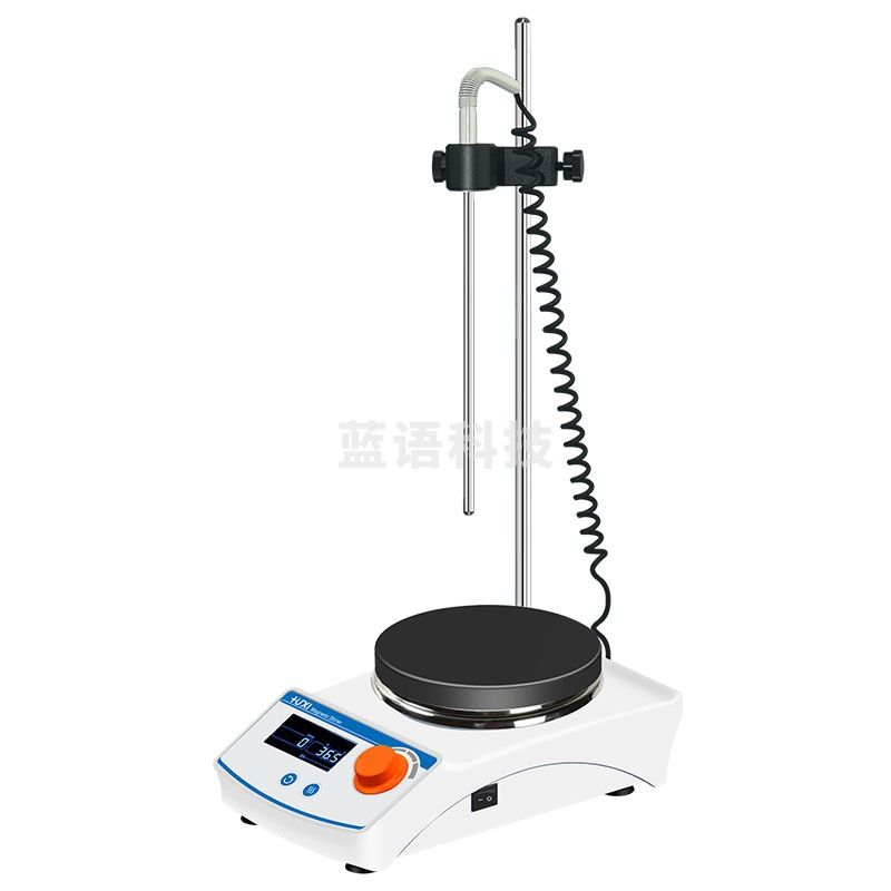 上海沪析 HMS-205D 磁力搅拌机数显恒温高端小型加热型实验室磁力搅拌器高温直流无刷 LCD大屏 温度转感器