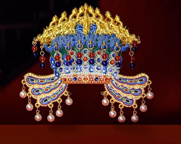 中国国家博物馆凤冠金属AR冰箱贴国风创意装饰品