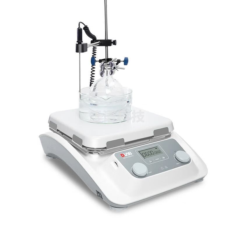 DLABMS10-H500-Pro 大龙10寸LCD数控加热磁力搅拌器实验室恒温 MS10-H500-Pro 单机