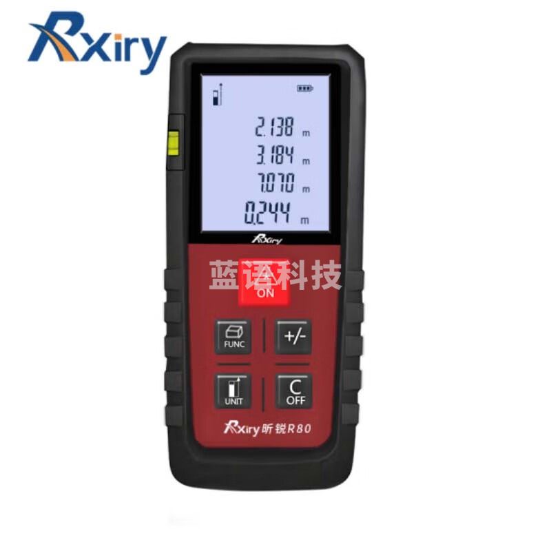 昕锐 （Rxiry）R80激光测距仪高精度测量仪80米电子尺量房仪手持式智能卷尺测量工具