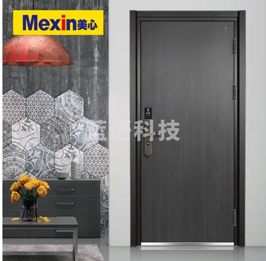 美心（Mexin）防盗门萨瓦尼4级入户门安全门别墅门子母门洋房门智能门 单门-2050*960 机械锁