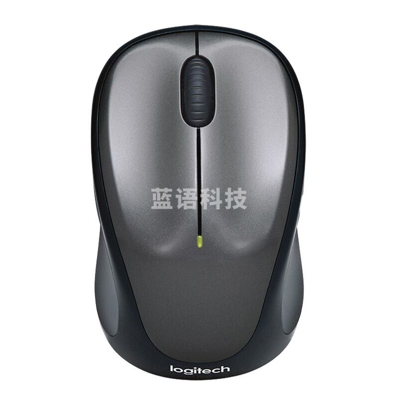 罗技 Logitech 无线鼠标 M235 带2.4G接收器-USB (灰色)