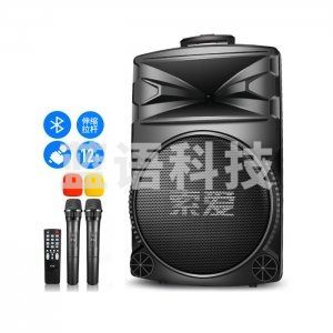 索爱 soaiy A89WM 12英寸大功率音响 移动户外K歌 蓝牙拉杆麦克风音箱扩音器+双话筒+适配器