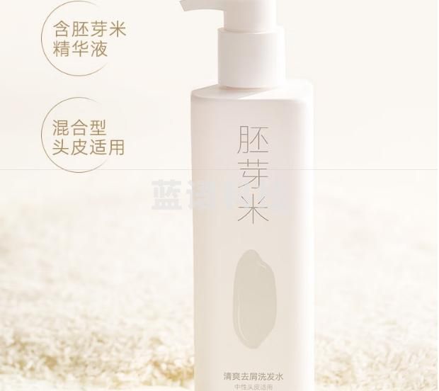 京东京造五谷系列胚芽米清爽去屑洗发水止痒控油蓬松洗头膏洗发露500ml