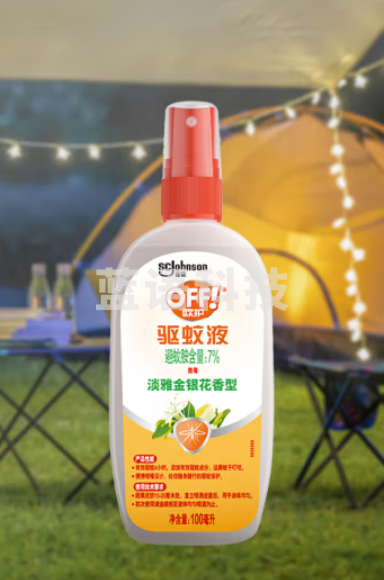 雷达(Raid) 欧护 驱蚊液 驱蚊喷雾 100ml 淡雅金银花香型 驱虫 驱蚊水 户外 防蚊虫1073832