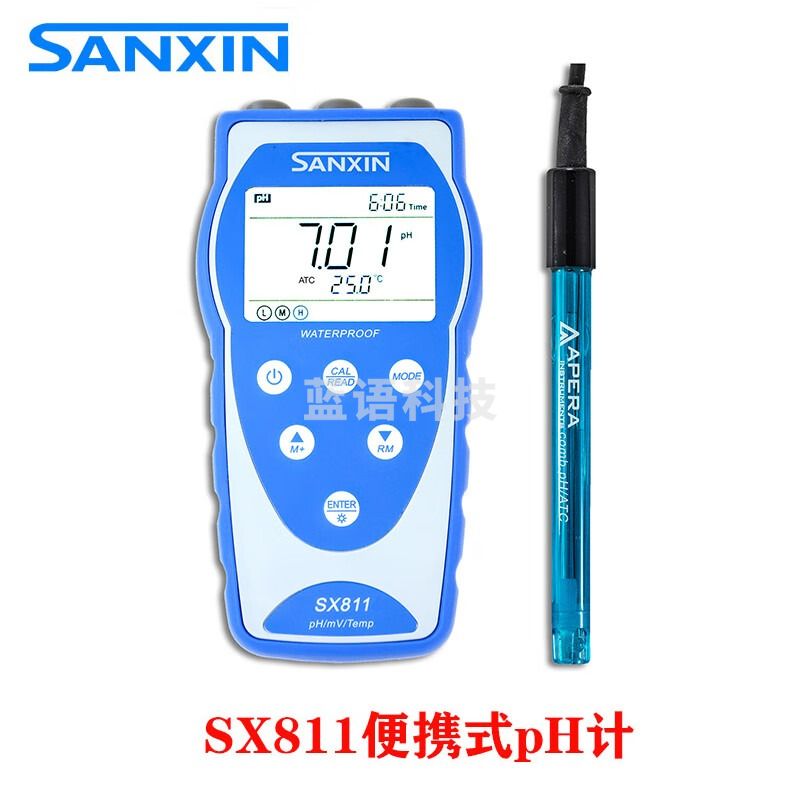 三信SX836 便携式溶解氧电导率PH 测试仪DO含氧量测定仪 SX811 PH计