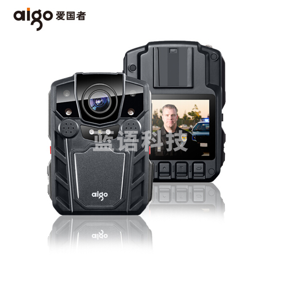 爱国者(aigo)DSJ-R7+  128G 执法记录仪 1296P高清红外夜视可换电池加密录音加强激光定位