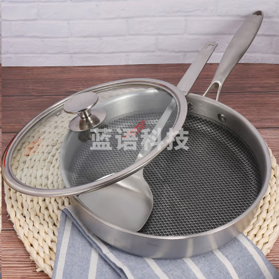 康巴赫蜂窝不锈钢煎盘JGT26A1 26cm口径 304不锈钢