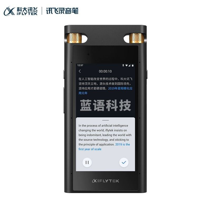 科大讯飞（iFLYTEK）AI智能录音笔 SR702 32G+20G云存储 星空灰 （新）