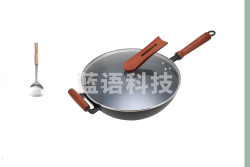 德世朗DFS-C879B黑曜窒化无涂层爆炒锅32cm