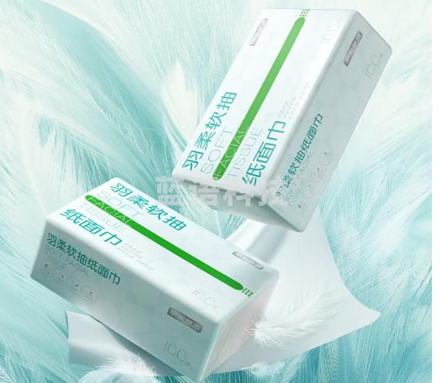京东京造抽纸 羽柔纸巾100抽*20包 3层无香纸巾面巾纸餐巾纸 整箱