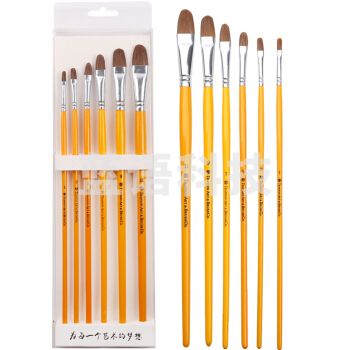 马利 狼毫水粉笔盒套装单支油画笔长杆丙烯画笔