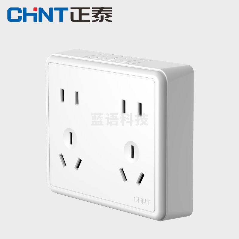 正泰(CHNT)明装插座墙壁面板二三插NEW1-C11400A强电系列1 十孔插座开关插座