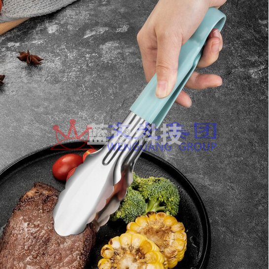 美厨 多功能食品夹子牛排夹 公餐夹     自助餐夹 加厚防烫省力