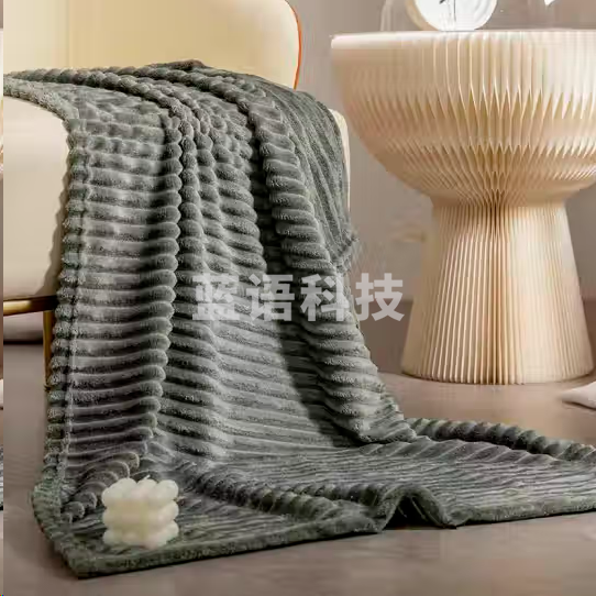 戴洛伦 简尚四季毯 毛毯毯子 绿DRON-XWTZ71