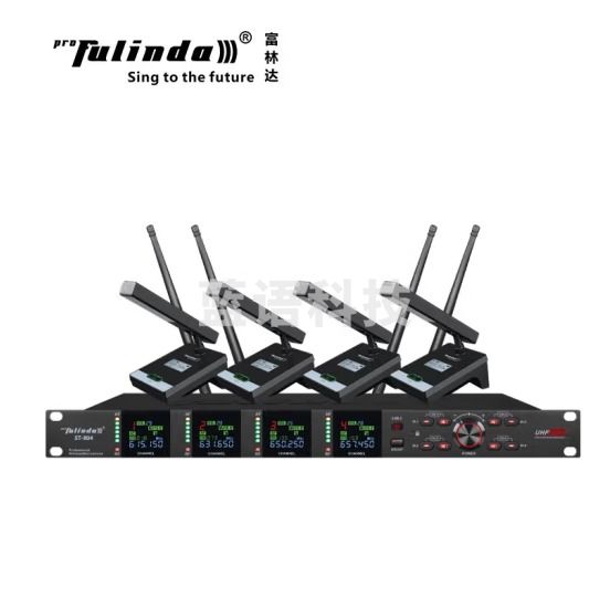 富林达（proFulinda） ST-804 一拖四无线话筒U段调频家用KTV麦克风舞台演出会议室