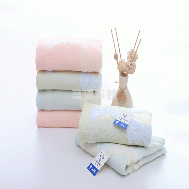 金号GA1623W纯棉面巾柔软吸水卡通可爱擦脸毛巾家用