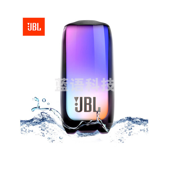 JBL PULSE5 音乐脉动五代 便携式蓝牙音箱 全面屏炫彩小音箱 低音炮 桌面音响 防水防尘