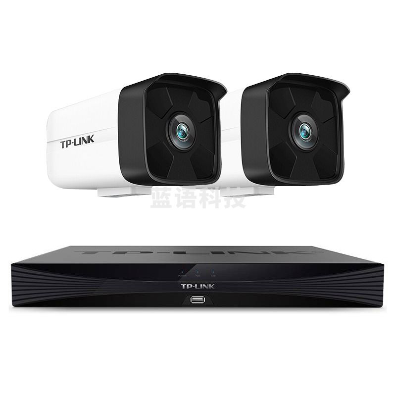 TP-LINK 监控套装 摄像头+H.265+6T硬盘 二路POE TL-IPC544HSP