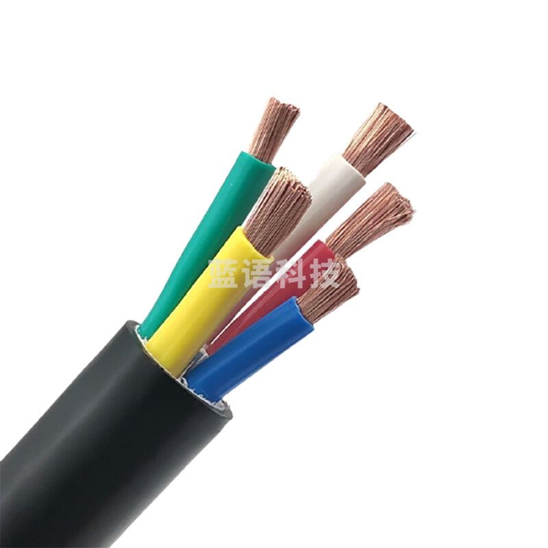 津达 电缆 RVV 4*6平方 四芯国标软铜芯护套电力电线电缆 米