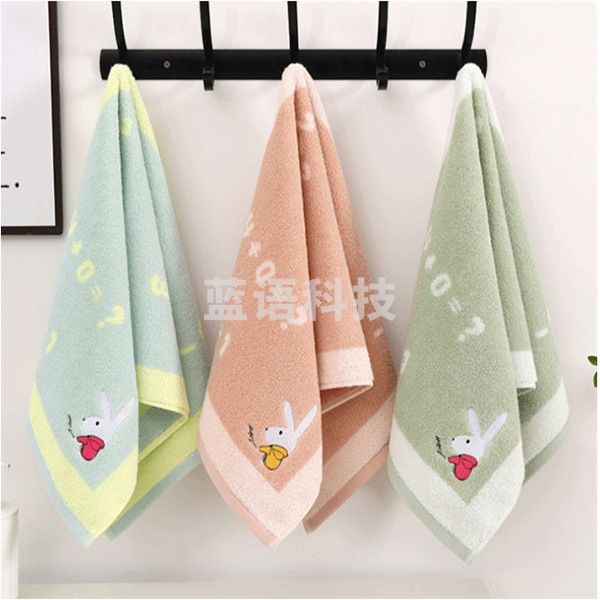 金号毛巾纯棉吸水卡通图案面巾擦脸01KA0248A