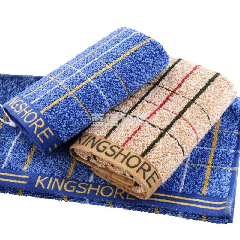 金号 A116 毛巾家纺 A类纯棉提缎加大洗脸面巾 洁面巾 棕色 76*34cm 单条装