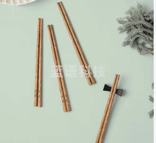 双枪（Suncha）筷子家用实木鸡翅木筷子无漆无蜡儿童筷小孩家庭装宝宝筷3双