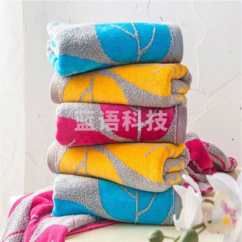 金号纯棉毛巾条纹面巾棉柔吸水柔软GA1473W三个色