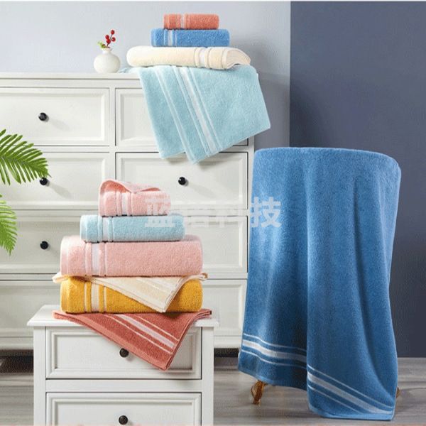 洁玉 毛巾34*76cm纯棉素色柔软吸水家用洗脸A类面巾 J2063F