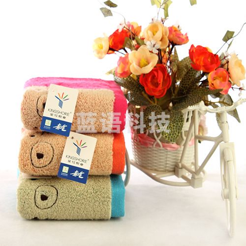 金号儿童毛巾T1064WH纯棉加厚无捻童巾柔软吸水小毛巾宝宝面巾批发